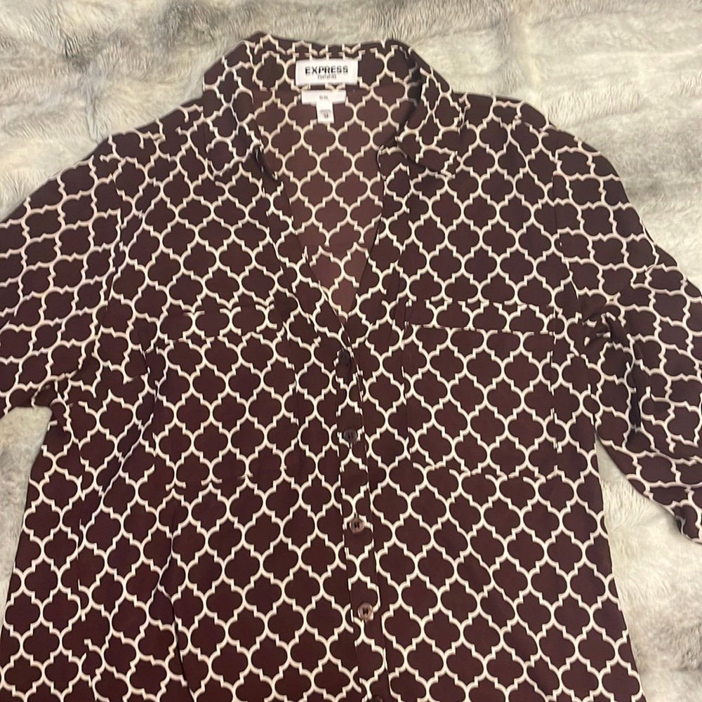 Express Womens long sleeve button down